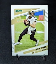 Drew Brees 2021 Panini Donruss Football Base Card #93 New Orleans Saints