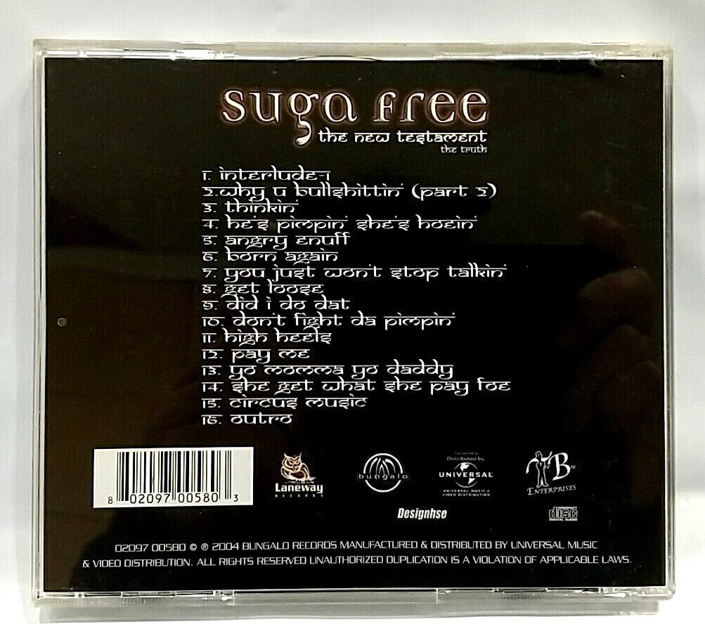 CD) Suga Free –The New Testament (The Truth), CD&DVD, US Press