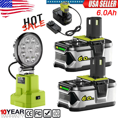 #ad #ad Portable Light Flashlight Cordless Led Work Light For RYOBI 18V 6.0AH Battery $17.99