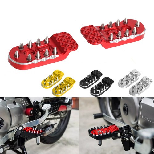 CNC Spiked Front Dirt Bike Foot Pegs Pedals For Honda CT125 Trail 125 Hunter Cub - Picture 1 of 23