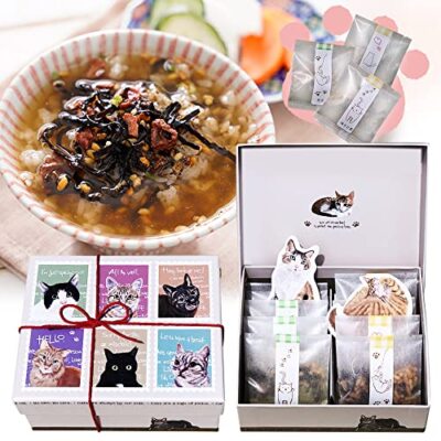 Ochazuke Kitty Box with Kishu Nanko Plums, Umeboshi and Koji broth 8 Packs