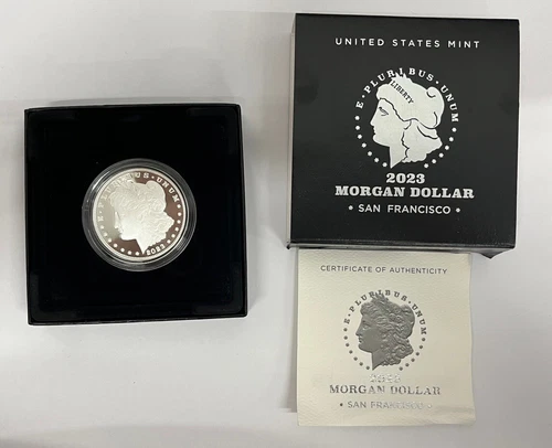 2023-S Morgan Silver Dollar Proof Coin 23XF w/ OGP & COA