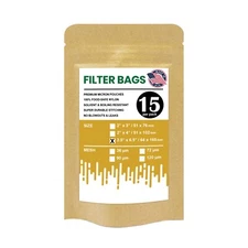 Premium Nylon Mesh Rosin Filter Bags, 2.5" x 6.5" - 36, 72, 90, 120 Microns