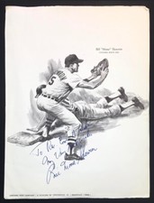 Bill Moose Skowron Chicago White Sox Signed Art Print Ed Vebell 1960s Baseball