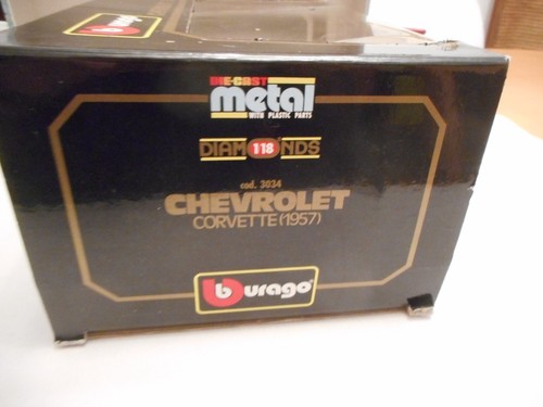 Bburago cod 3034 Chevrolet Corvette (1957) Red 1:18 + box - Picture 9 of 11