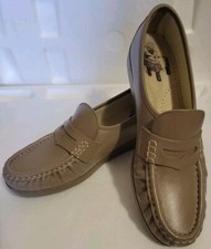 SAS Classic Mocha Penny Loafer Leather Shoes Sz 10 S USA Made