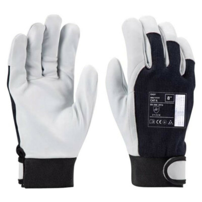 3 - 120 Paar Arbeitshandschuhe Handschuhe Lederhandschuhe Ziegenleder 7-11 EASY+