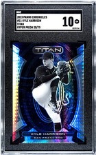 2023 Panini Chronicles Titan #11 Kyle Harrison HYPER PRIZM /75 SGC 10 GEM MINT