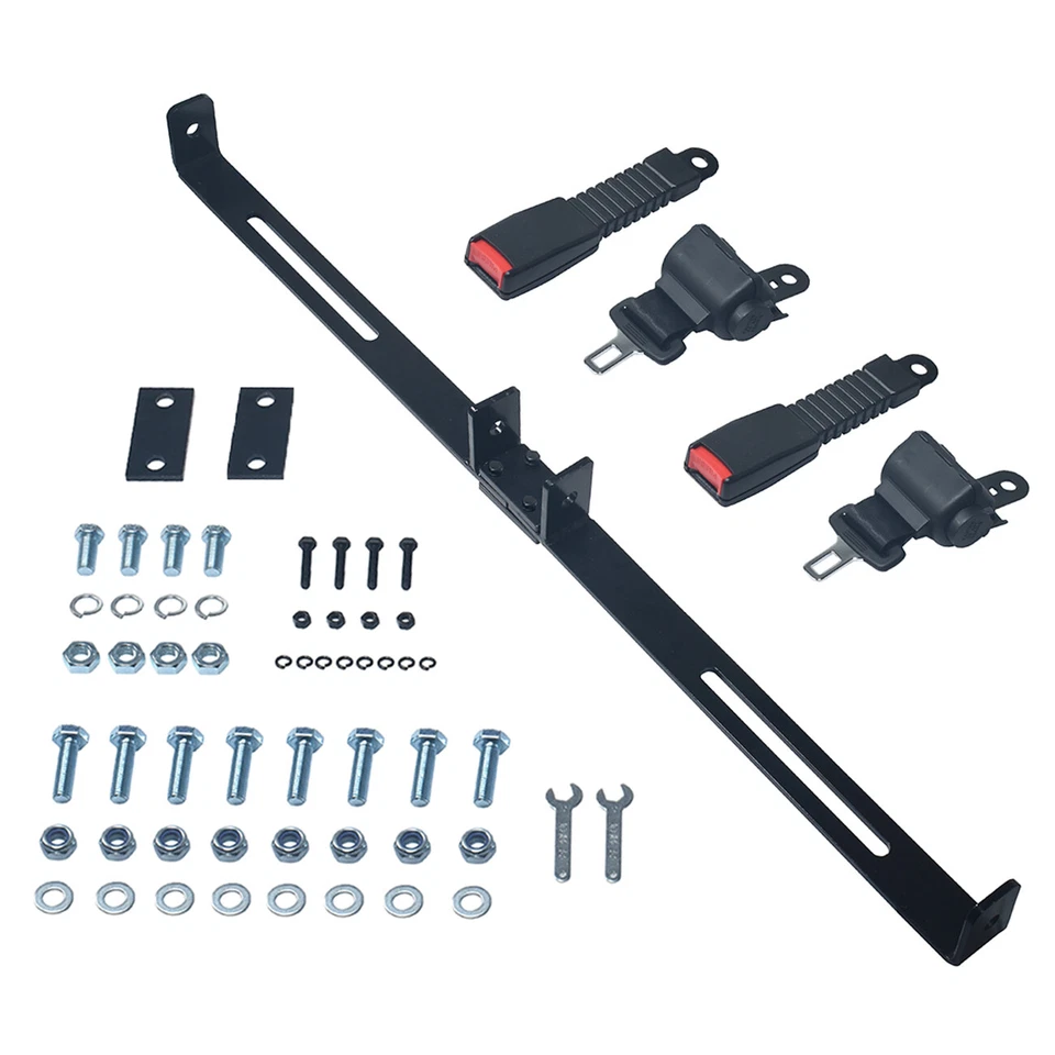 Kit de soporte de 2 cinturones de seguridad retráctiles para carro de golf EZGO Yamaha Club Car DS Foto 2 de 4