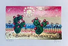 LEO NISI - "Good Day" - Material Screen Print 10x15 cm - NO Musante