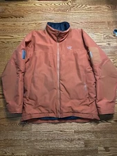 VTG Arc'teryx Atlas AR Ski Jacket Men's L Orange Windstopper RECCO Rescue System