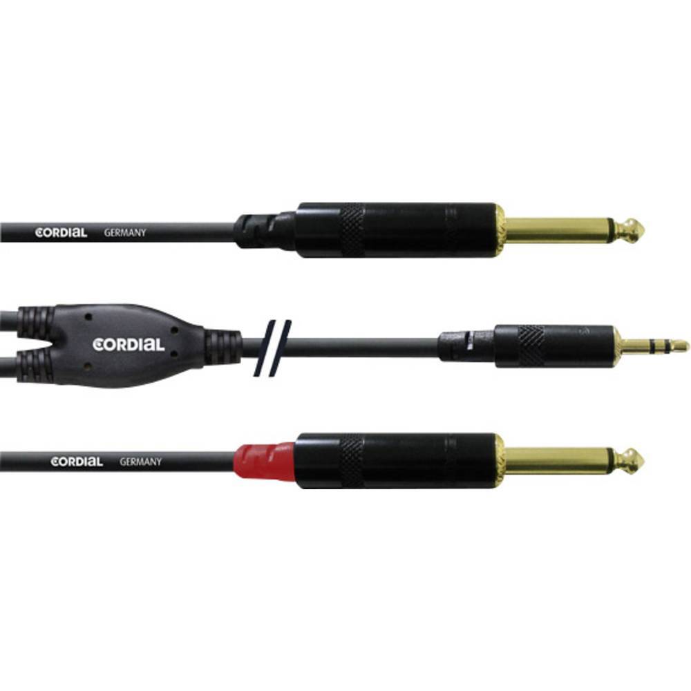 Thumbnail - Cordial Audio Adapterkabel [1x Klinkenstecker 3.5 Mm - 2x