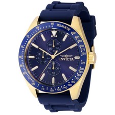 Invicta Men's Aviator nomad Quartz Multifunction Blue Dial Watch 45mm