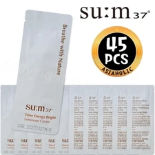 SU:M37 Time Energy Bright Luminous Cream 1ml x 45pcs (45ml) Sample Sum37 Newest