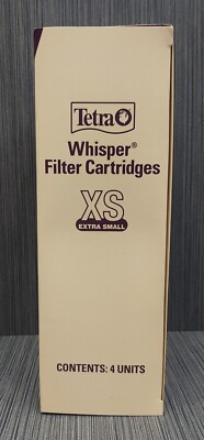4 x Tetra AQ780521 Whisper Filter Cartridges for aquariums Extra Small