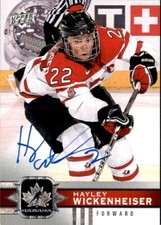 Hayley Wickenheiser Signed 2017-18 Upper Deck Canadian Tire Card #69 Team Canada
