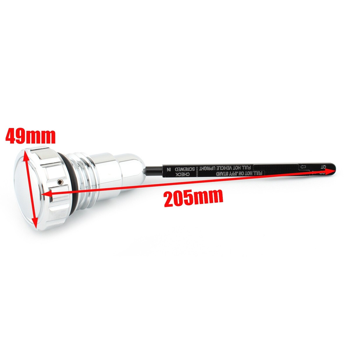 FSFY Chrome Dip Stick Engine Oil Dipstick Motorcycle Engine