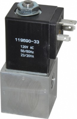 ARO/Ingersoll-Rand 1/4'', CAT Series 3-Way 2-Position Body Ported Stacking Sol...