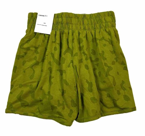 Nike Dri-FIT Kids Training Shorts 4” Green, Terry Lined Size XS, HR Animal Print - Picture 2 of 11