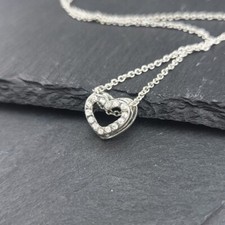Dainty Heart Necklace, Heart Necklace, Heart Jewelry, Small Heart Necklace