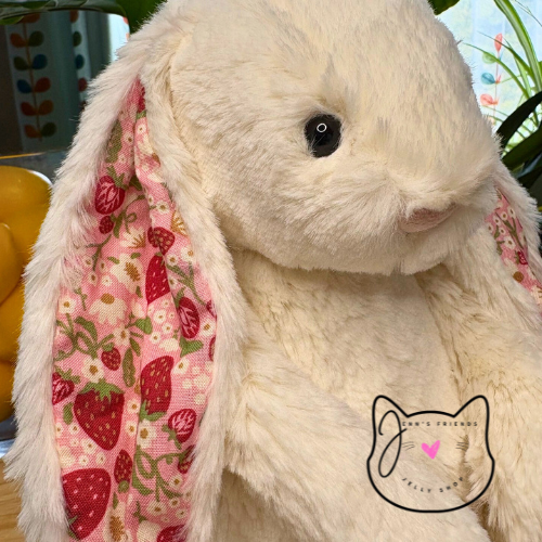 AUTHENTIC Jellycat BLOSSOM CREAM BUNNY 'Berry' MEDIUM New BNWT