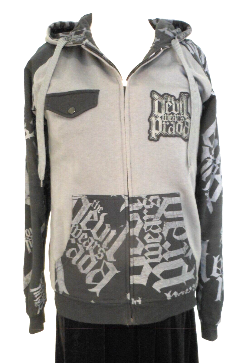 THE DEVIL WEARS PRADA BAND MERCH ZIP UP REVERSIBLE HOODIE BRAND