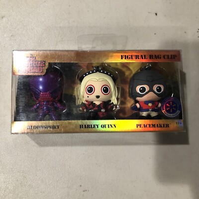 Suicide Squad Bag Clip Set Walmart Exclusive Harley Quinn Bloodsport Peacemaker