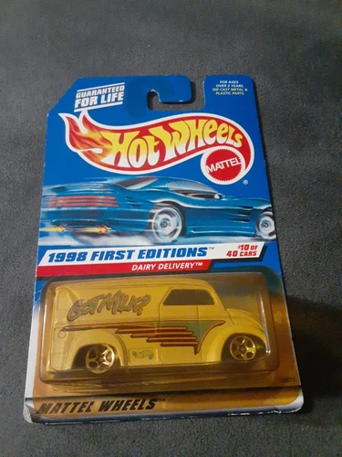 VINTAGE HOT WHEELS DAIRY DELIVERY TRUCK #645 1998 FIRST EDITIONS Got Milk?