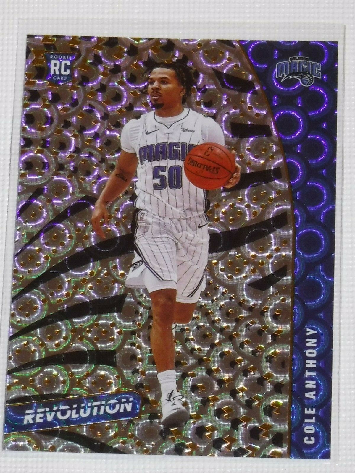 2020-21 Panini Revolution Cole Anthony Groove Parallel #106 RC Orlando Magic