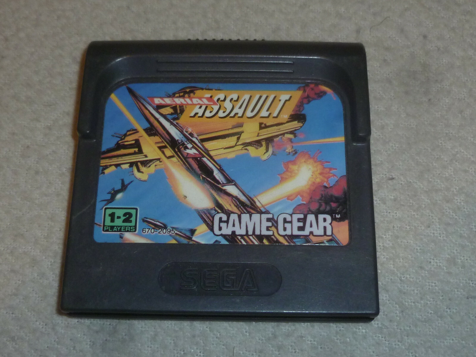 SEGA GAMEGEAR VIDEO GAME AERIAL ASSAULT CARTRIDGE ONLY GEAR