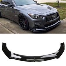 For Infiniti Q40 Q50 Q60 Q70 Universal Front Bumper Lip Spoiler Splitter Black