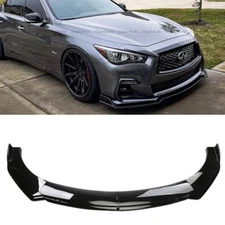 For Infiniti Q40 Q50 Q60 Q70 UNIVERSAL Front Bumper Lip Spoiler Splitter Black