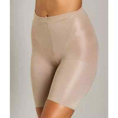 SPANX IN LINE POWER SUPER POWER PANTIES MID THIGH SHAPER Size G NUDE