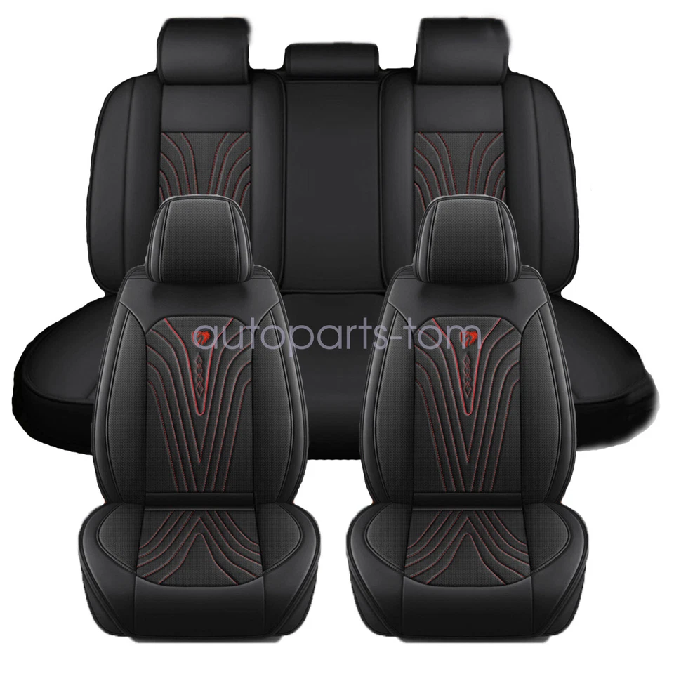 For Toyota Corolla Car Seat Cover Full Set Premium Leather 5-Seats Cushion Foto 4 de 4