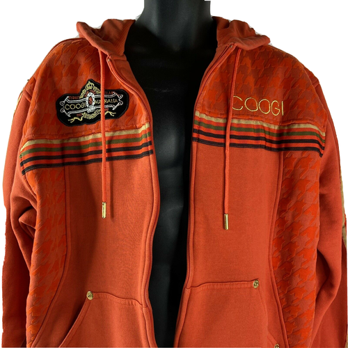 Coogi Australia Logo Zip Up Mens Jacket 