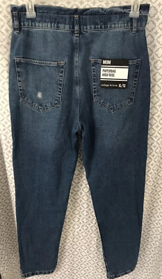 vtg Refuge Jeans Denim High Rise Paperbag NEW W TAGS Size XL Charlotte Russe Mom