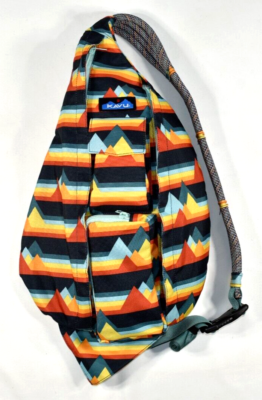 Kavu Mountain Rainbow Stripe Rope Sling Bag Crossbody  display picture 1