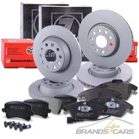 Zimmermann Bremsscheiben +BremsbelÄGe Vorne+Hinten FÜR VW CC Passat B6 B7 B8