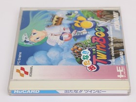 Detana Twin Bee - NEC PC Engine PCE HuCard PCE Japan Stickers Registration Card