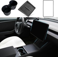 3PCS Center Console Accessories for New Model Y 2025 Model Black New Model 3/Y