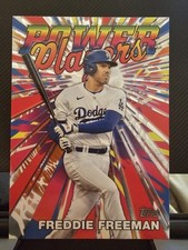 Freddie Freeman Power Players Insert 2025 Topps Series 1 Celebration 