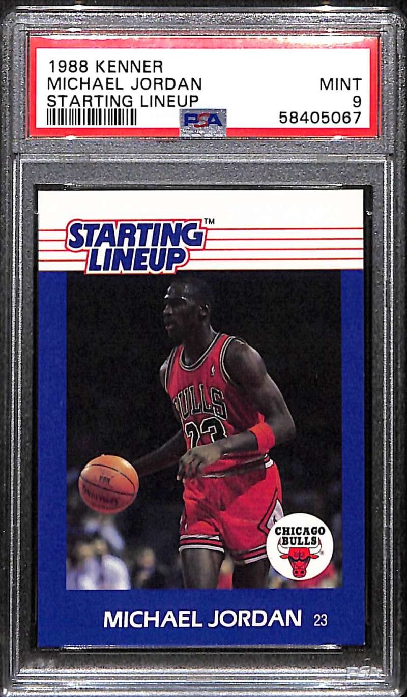 1988 Kenner Starting Lineup Cards 40 Michael Jordan PSA 9 MINT