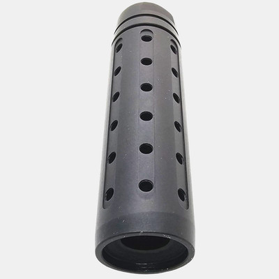 BLACK SPIRAL 1/2-28 Muzzle Brake Compensator 3.5'' Steel Oxide Black