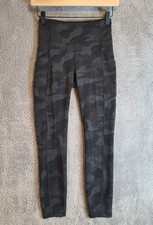 Lululemon Women's Size 4 Wunder Train High-Rise Tight Gray Camouflage