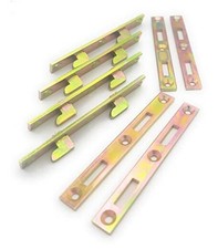 Metal Magery Bed Rail Fasteners 5" Set of 4 Bed Rail Brackets Heavy Duty Bed