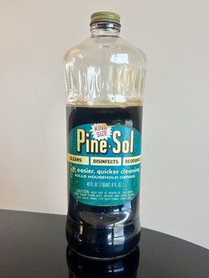 Vintage Pine Sol Glass Bottle 40oz Advertising Movie TV Product Prop