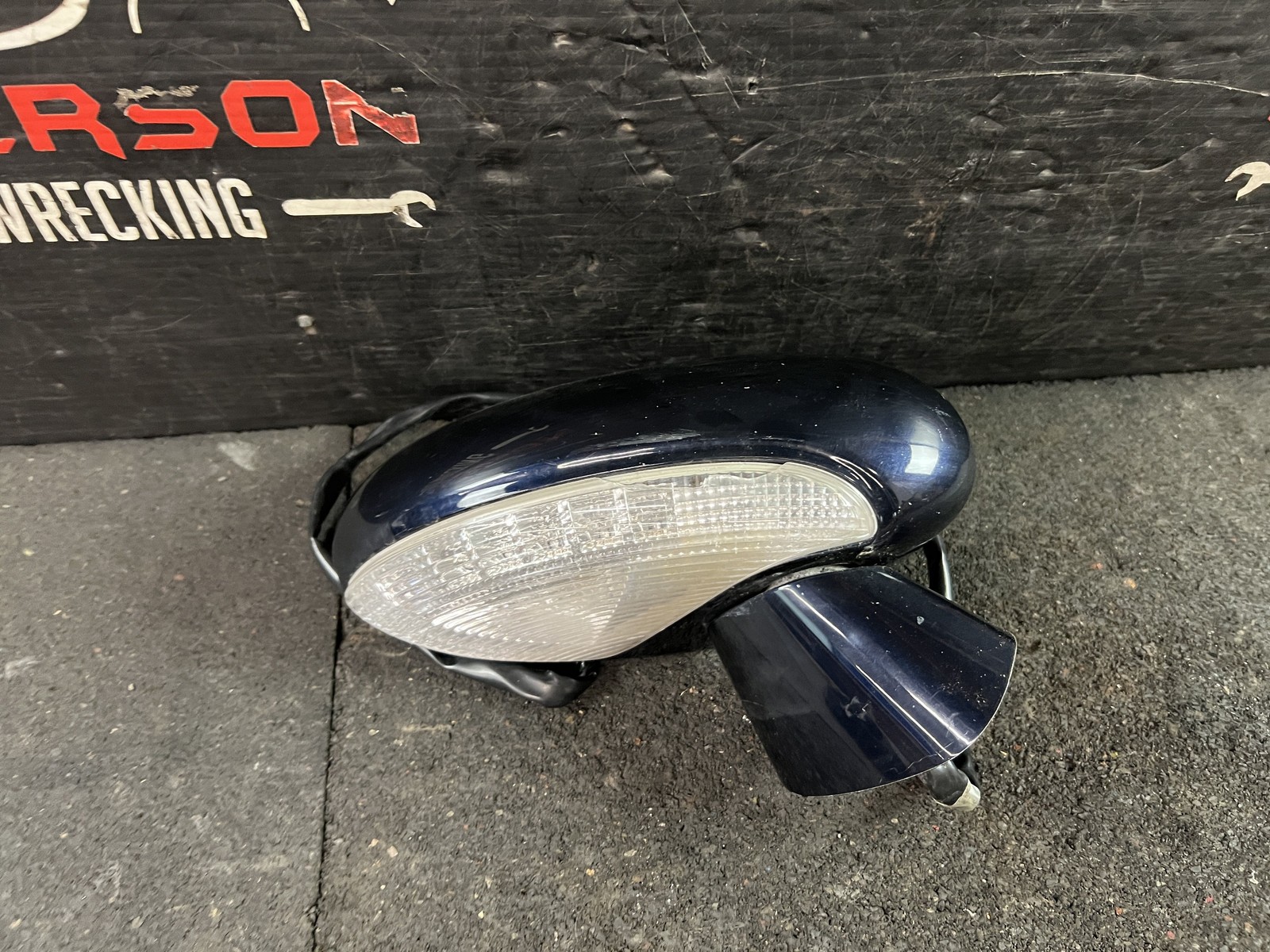 03-09 BENTLEY CONTINENTAL GTC POWER FOLD PASSENGER RH SIDE VIEW DOOR MIRROR BLUE
