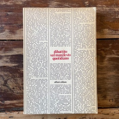 DIBATTE ÜBER DAS TÄGLICHE PLAKAT Verlag Alfani 1975