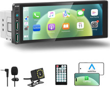 Imagen de 6.9" Single Din Car Stereo with Apple Carplay & Android Auto, Single Din Touchsc