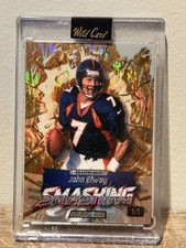Wild Card Alumination Smashing John Elway 1/1 football card 2026